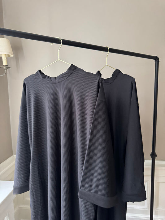 Ribbed Abaya