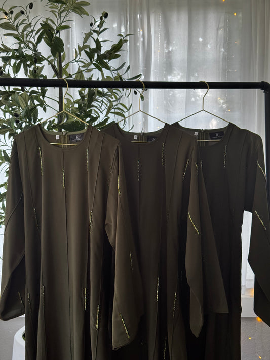 Hunter Green Leena Dress