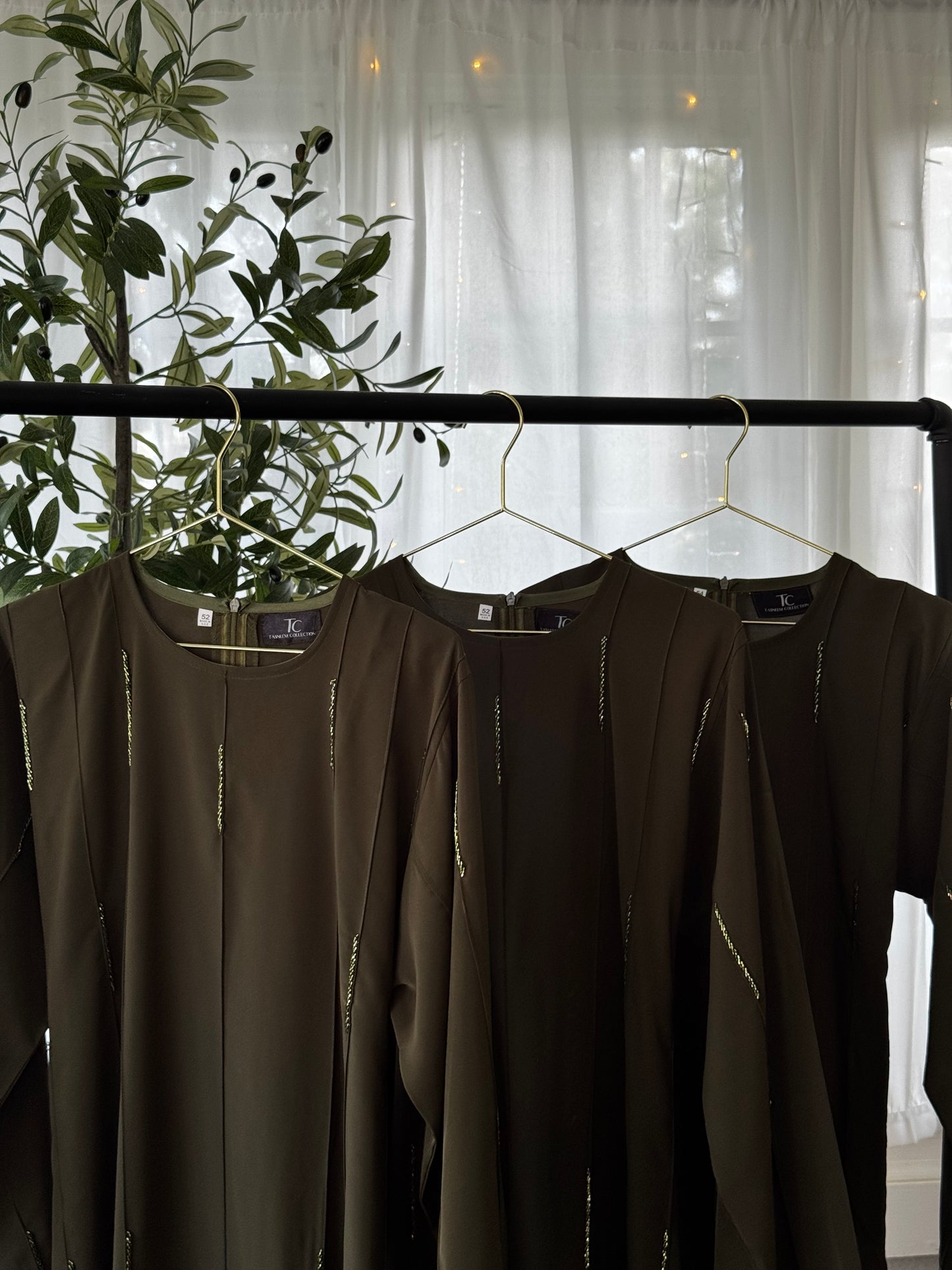 Hunter Green Leena Dress