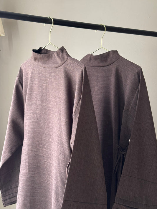 Dark Brown Defined Abaya