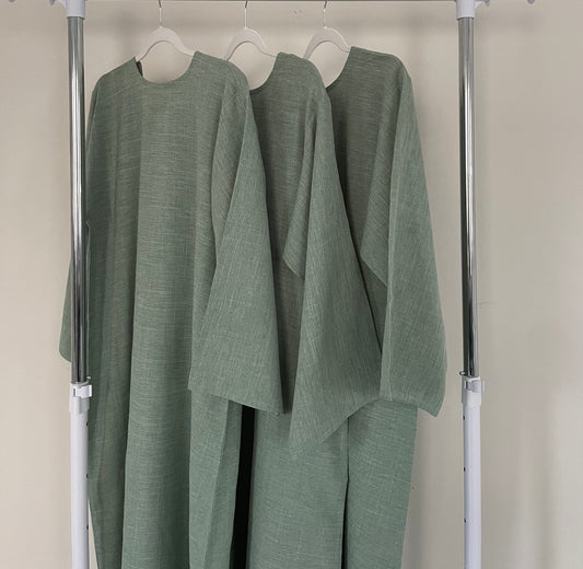 Solid Sage Green Abaya