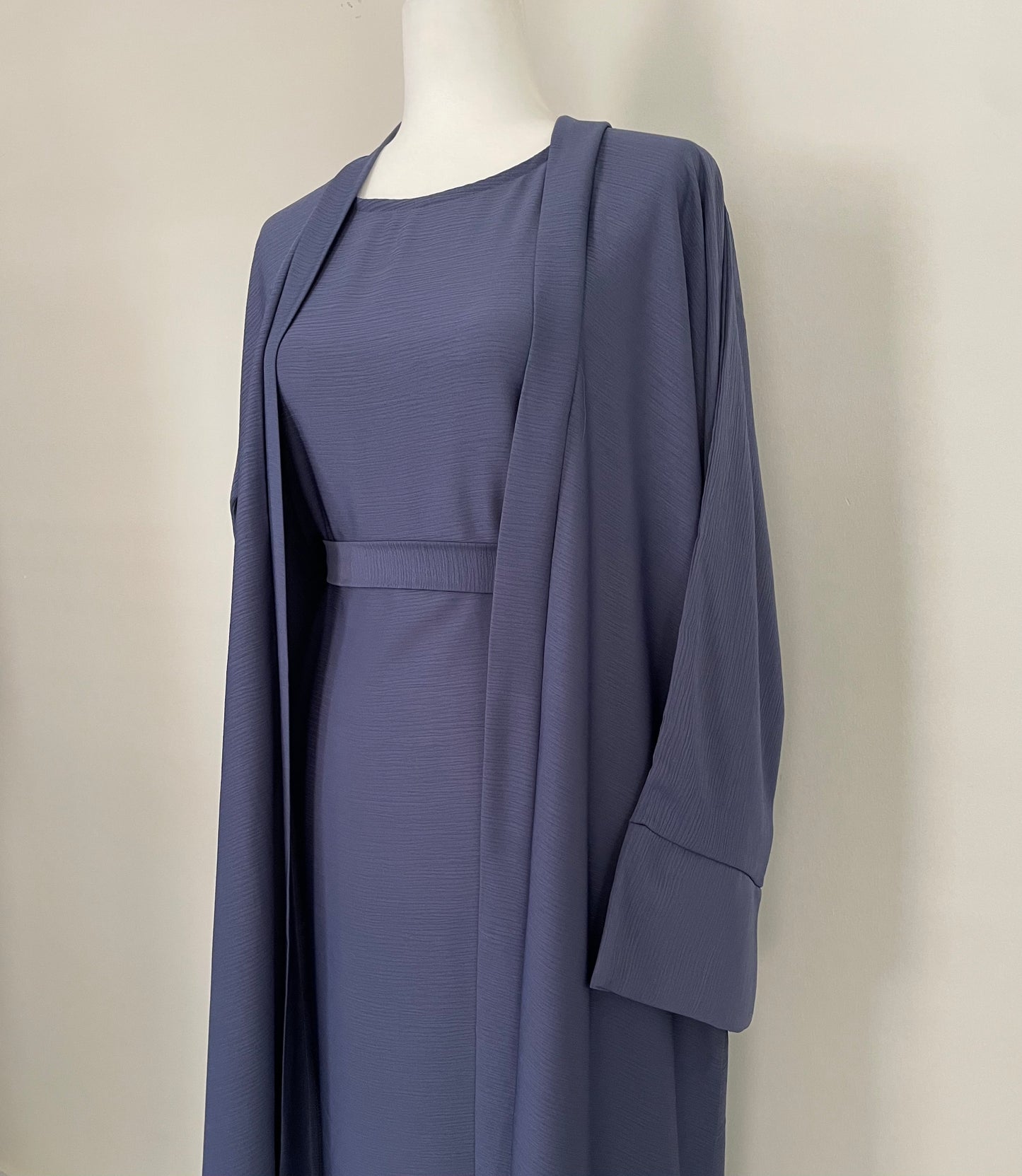 Violet Blue Minimalist Abaya Set